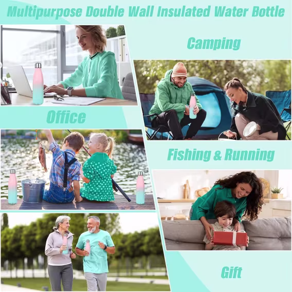 Sfee Isıtmalı Su Şişesi, 17oz Paslanmaz Çelik Su Şişesi