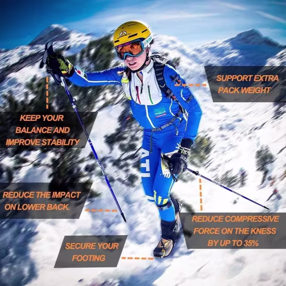 Covacure Katlanabilir Trekking Direkleri