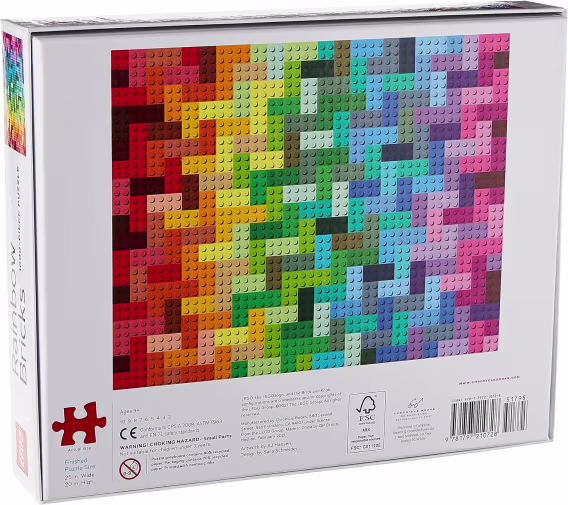 LEGO Gökkuşağı Tuğlaları 1000 Parça Yapboz