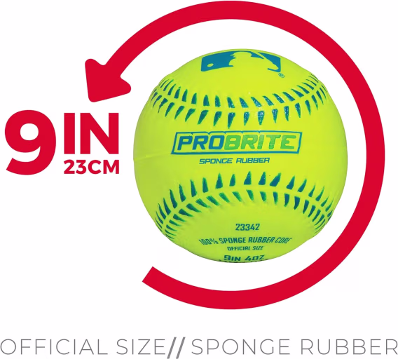 Franklin Sports Pro Brite Neon Kauçuk Teeball 2'li Paket