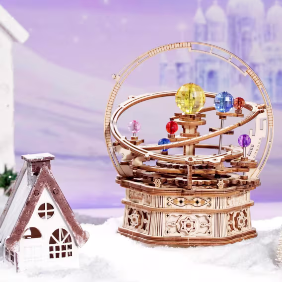 Robotime 3D Ahşap Puzzle Müzik Kutusu Modeli Kiti