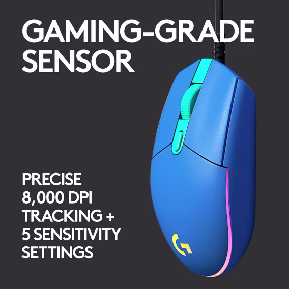 Logitech G203 Kablolu Gaming Mouse + Pad