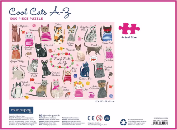 Mudpuppy Havalı Kediler Puzzle