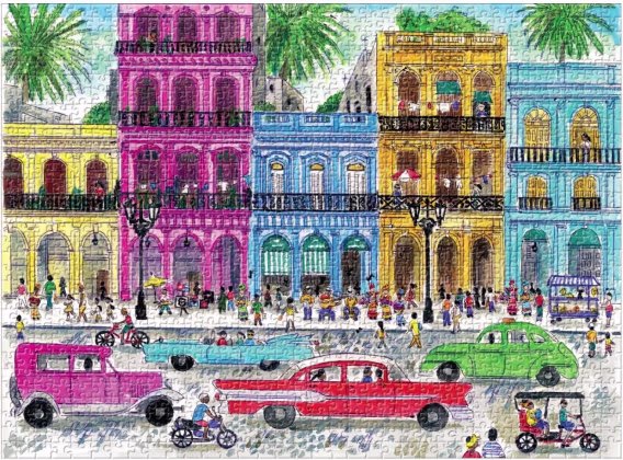 Galison Küba Sanat Puzzle