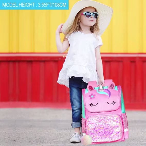 UFNDC Unicorn Kız Çocuk Sırt Çantası 3'lü