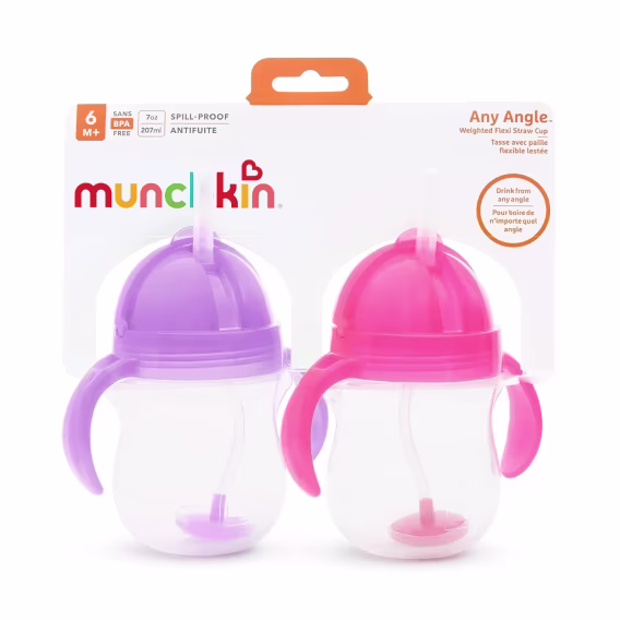 Munchkin Tıklama Kilidi Kapaklı Pipetli Çocuk Suluğu