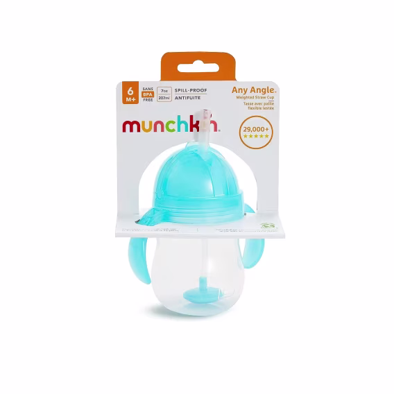 Munchkin Tıklama Kilidi Kapaklı Pipetli Çocuk Suluğu