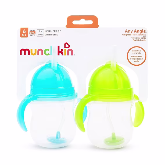 Munchkin Tıklama Kilidi Kapaklı Pipetli Çocuk Suluğu