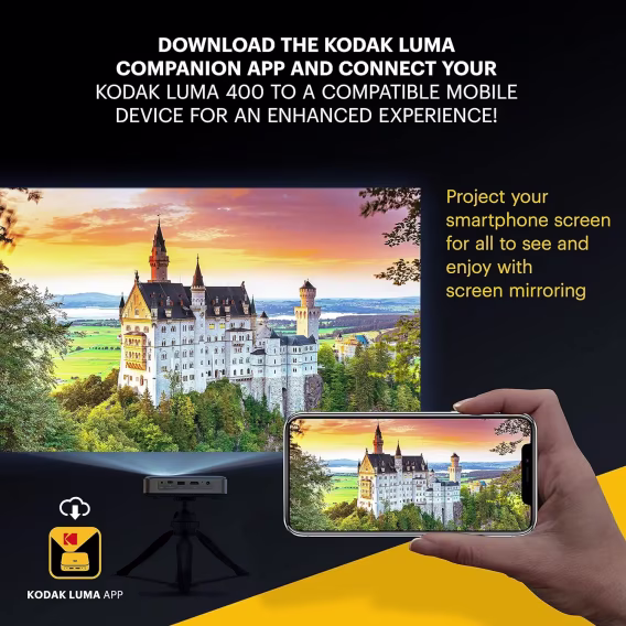 KODAK Luma 400 Taşınabilir HD Akıllı Projektör 