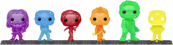 Funko Pop Artist Series: Marvel Infinity Saga  Avengers with Base (6'lı Paket)