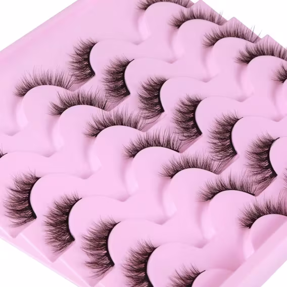 Newcally Kirpikler Vizon Takma Kirpikler Doğal Görünüm