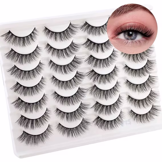 Newcally Kirpikler Vizon Takma Kirpikler Doğal Görünüm