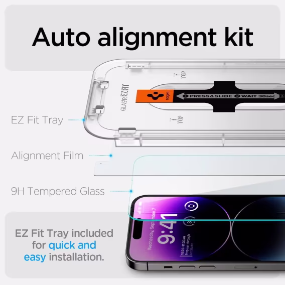 Spigen Apple iPhone 14 Pro Max Cam Ekran Koruyucu (2 Adet)  AGL05202