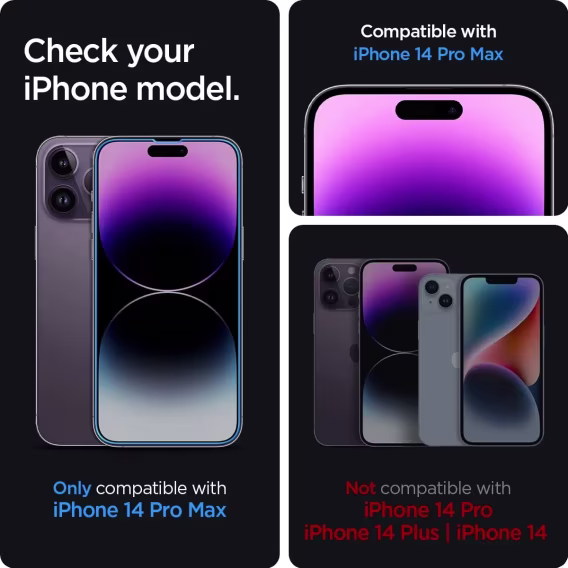 Spigen Apple iPhone 14 Pro Max Cam Ekran Koruyucu (2 Adet)  AGL05202