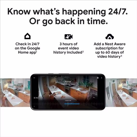 Google Nest Cam Projektör Güvenlik Kamerası