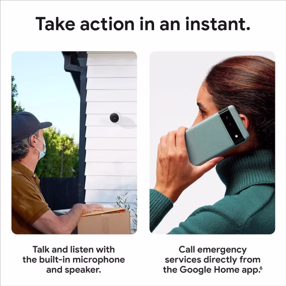 Google Nest Cam Projektör Güvenlik Kamerası