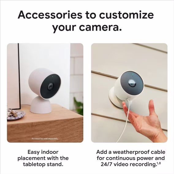 Google Nest Cam Projektör Güvenlik Kamerası
