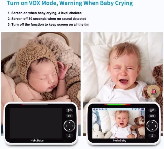 HelloBaby Monitör 5 İnç Ekran  HB6550