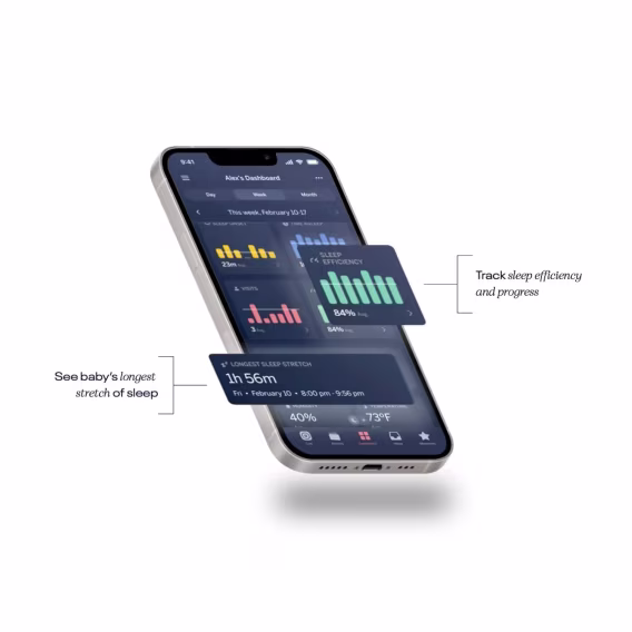 Nanit Pro Eksiksiz İzleme Sistemi Kamerası, Akıllı Çarşaflar ve Solunum Aşınma Bandı Çoklu Ürün