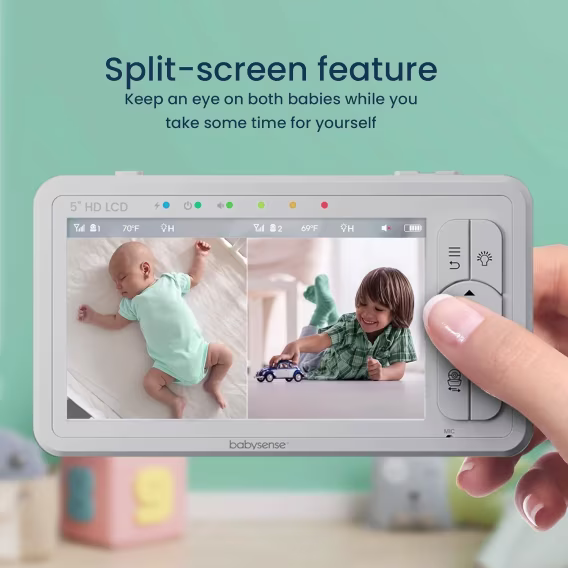 Babysense Gerçek Uyku  HD Video ve Hareketli Bebek Monitörü