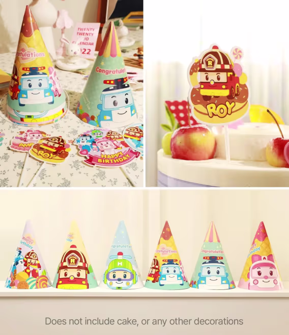 Robocar Poli Doğum Günü Partisi Malzemeleri