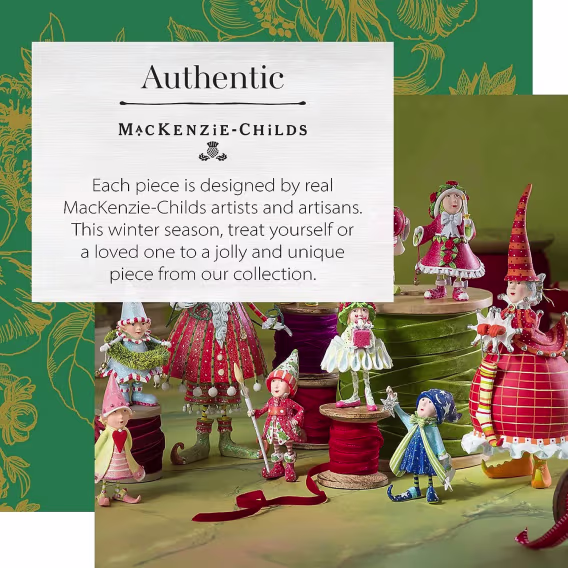 MacKenzieChilds Noel Baba ve Noel Anne Figürleri