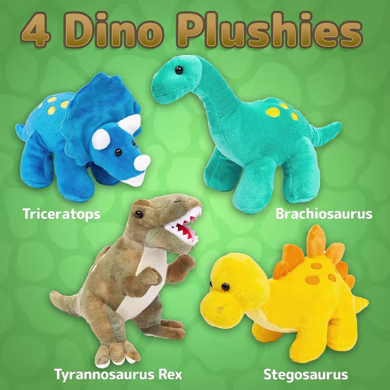 PREXTEX Peluş Dinozor Doldurulmuş Hayvan