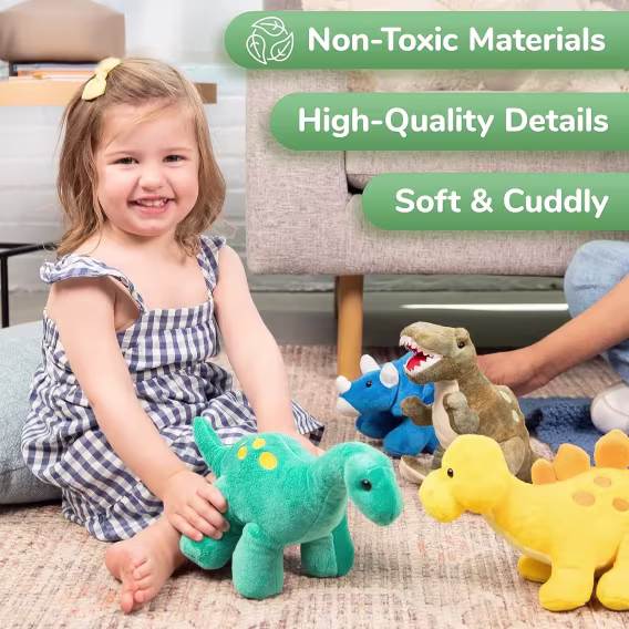 PREXTEX Peluş Dinozor Doldurulmuş Hayvan