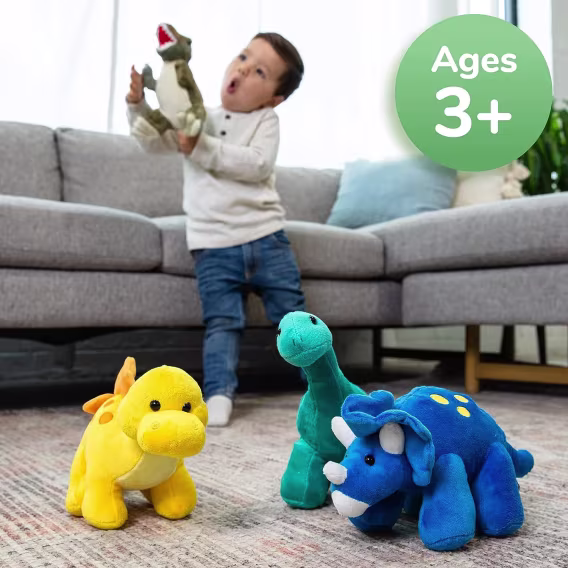 PREXTEX Peluş Dinozor Doldurulmuş Hayvan