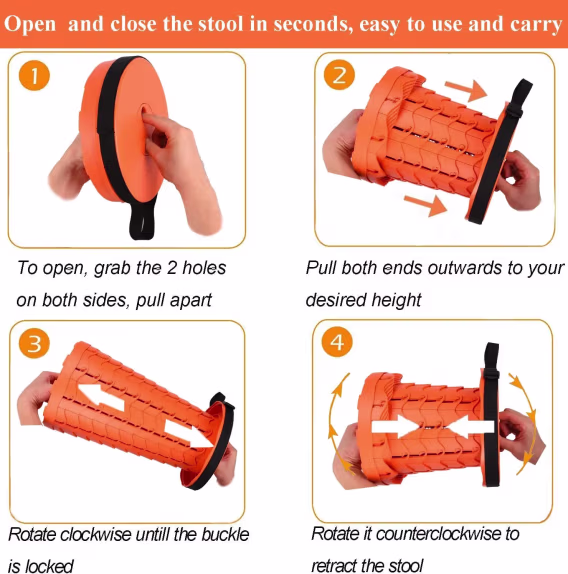 Fishboy Teleskopik Taşınabilir Katlanır Tabure