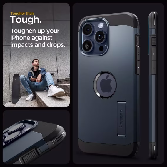 Spigen iPhone 15 Plus MagFit Manyetik Tough Armor Kılıf
