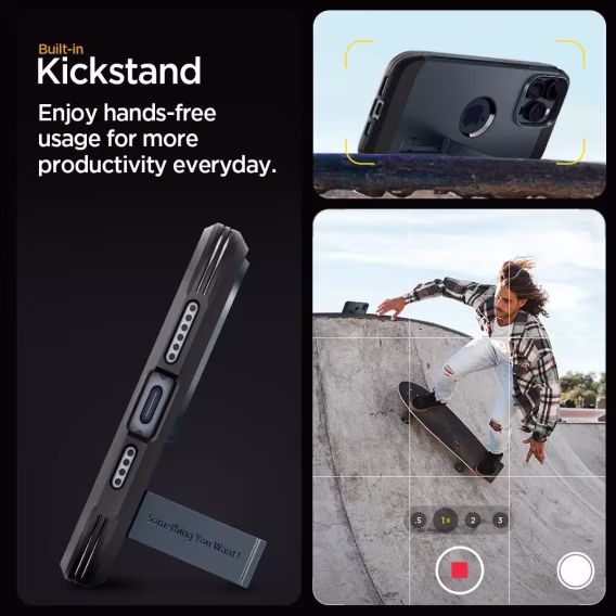 Spigen iPhone 15 Plus MagFit Manyetik Tough Armor Kılıf