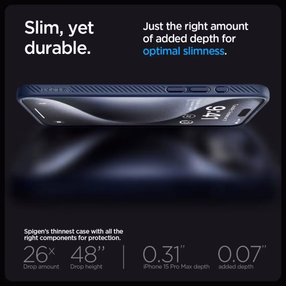 Spigen iPhone 15 Pro Liquid Air Armor  Kılıf(2023)