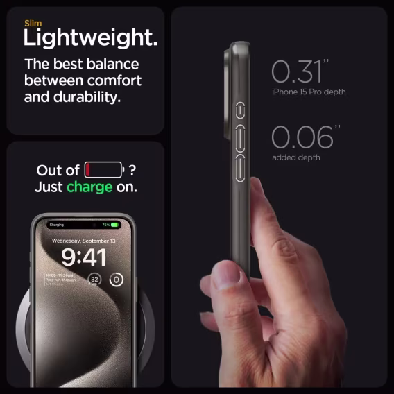 Spigen iPhone 15 Pro Thin Fit Kılıf (2023)