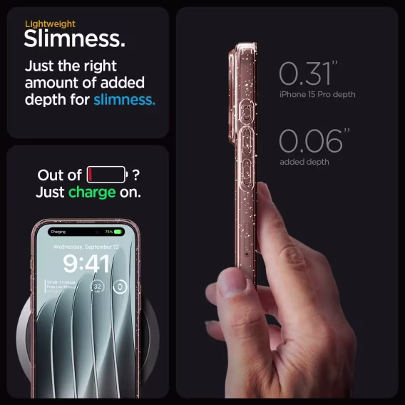 Spigen  iPhone 15 Pro Liquid Crystal Kılıf (2023)