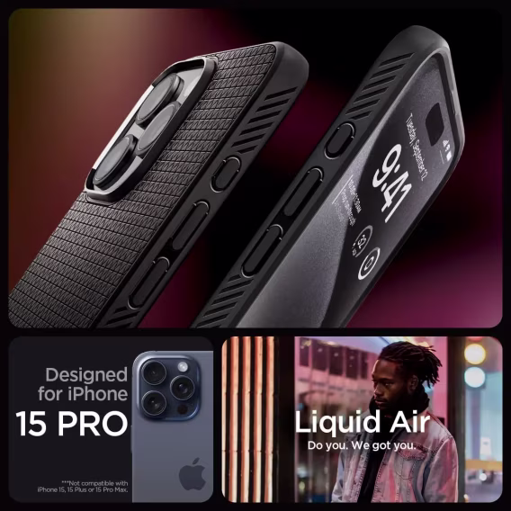 Spigen iPhone 15 Pro Liquid Air Armor  Kılıf(2023)