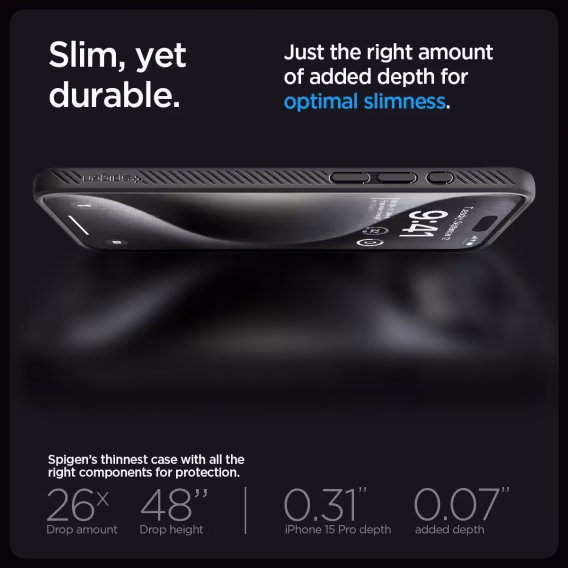 Spigen iPhone 15 Pro Liquid Air Armor  Kılıf(2023)