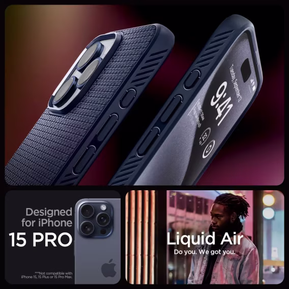 Spigen iPhone 15 Plus Liquid Air Armor Kılıf