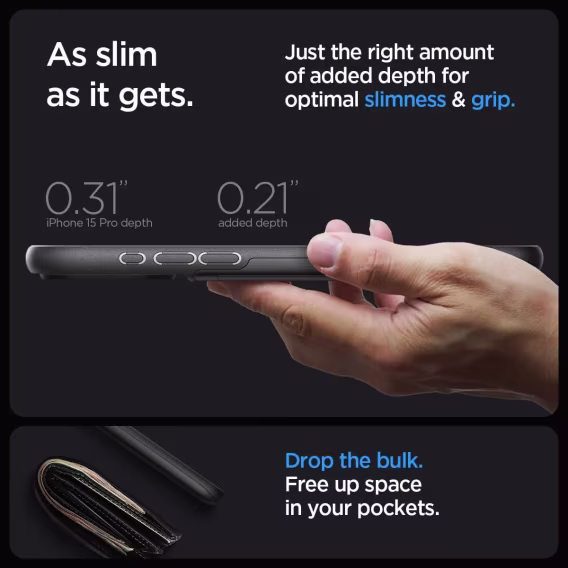 Spigen iPhone 15 Pro Slim Armor CS Kılıf (2023)
