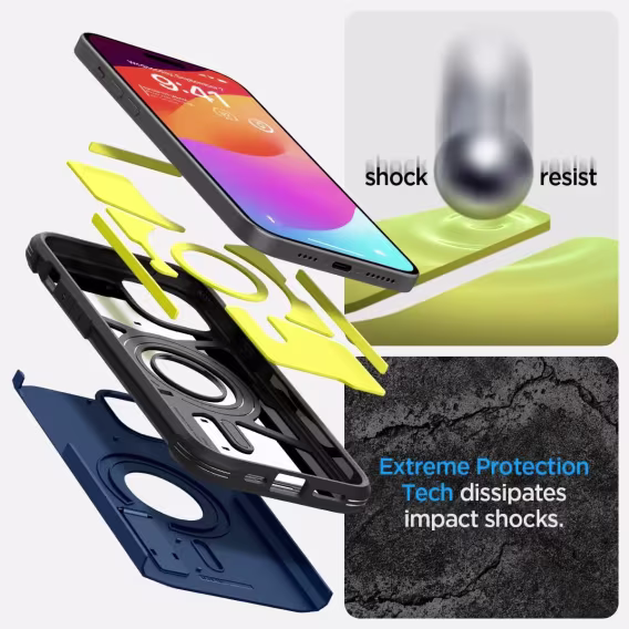 Spigen iPhone 15 Pro Magnetic Tough Armor MagFit Kılıf