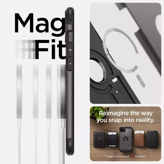 Spigen iphone 15 Pro Max Manyetik Tough Armor MagFit Kılıf