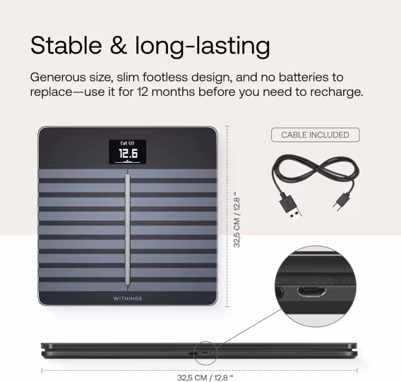 Withings Body Cardio Akıllı Dijital Tartı
