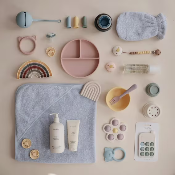 Mushie Kaymaz Tasarımlı Silikon Vakumlu Tabak