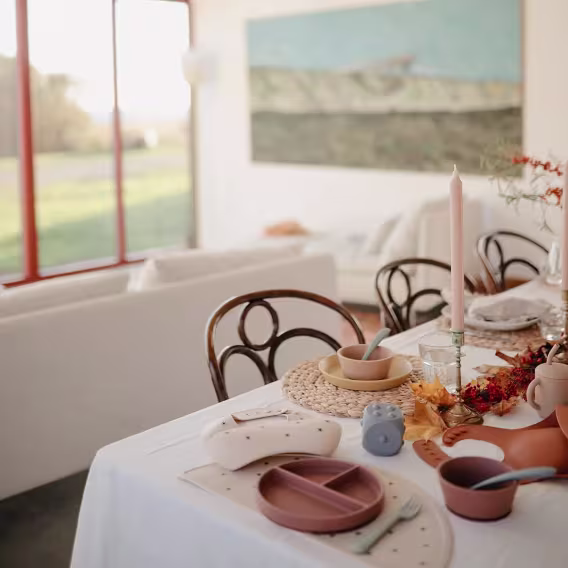 Mushie Kaymaz Tasarımlı Silikon Vakumlu Tabak