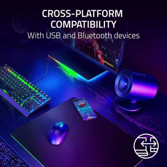 Razer Nommo V2 X Tam Aralık 2.0 PC Oyun Hoparlörü