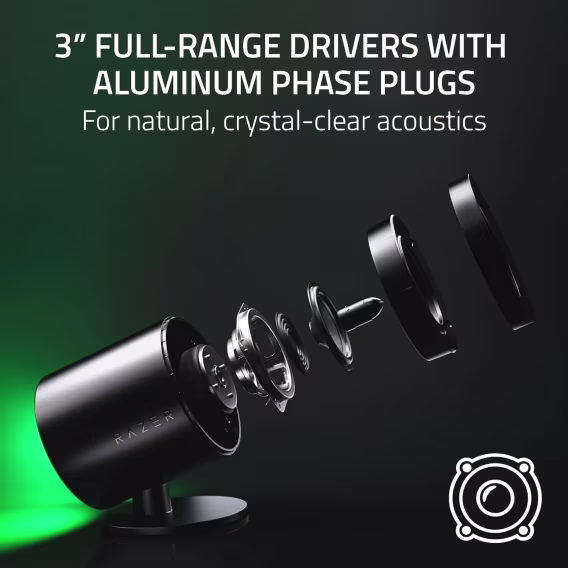 Razer Nommo V2 X Tam Aralık 2.0 PC Oyun Hoparlörü