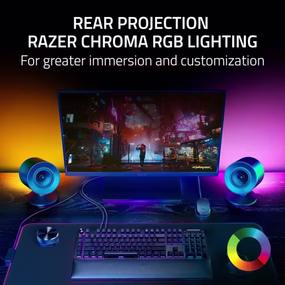 Razer Nommo V2 X Tam Aralık 2.0 PC Oyun Hoparlörü