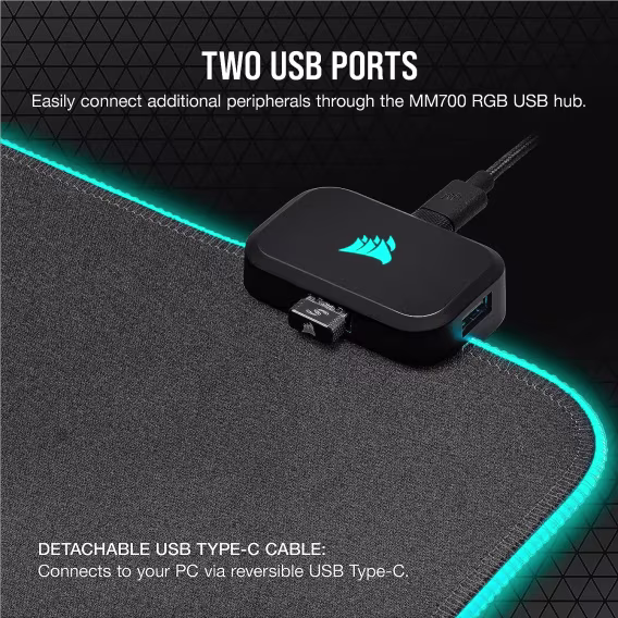 Corsair MM700 RGB Oyun Mouse Pad