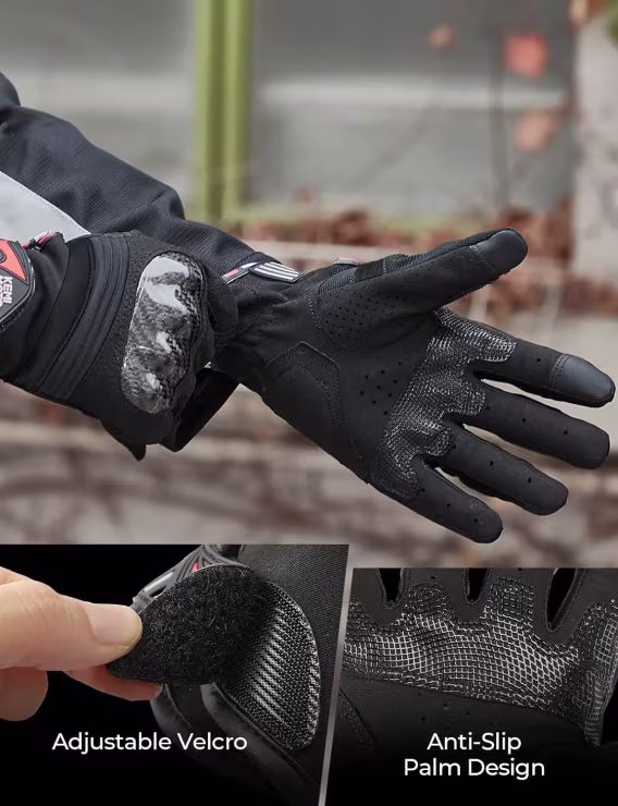 KEMIMOTO Erkek Motosiklet Eldiveni