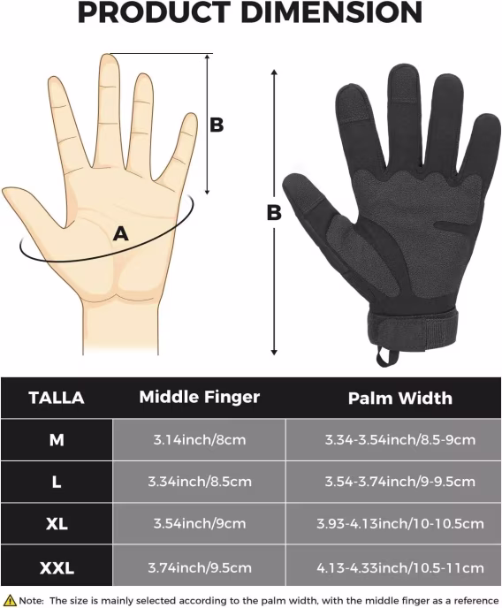KEMIMOTO Erkek Taktik Airsoft Eldiveni